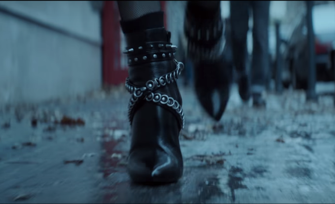 black ankle boots from atomic blonde
