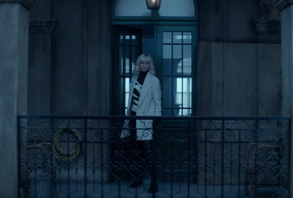 striped sweater from atomic blonde
