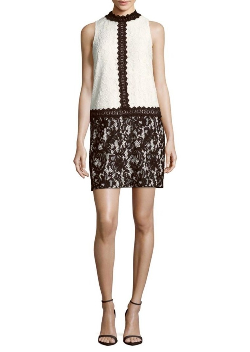 Mockneck Lace Dress, $64.97