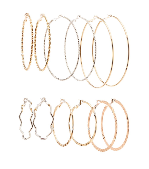 Hoop Earrings, $3.89