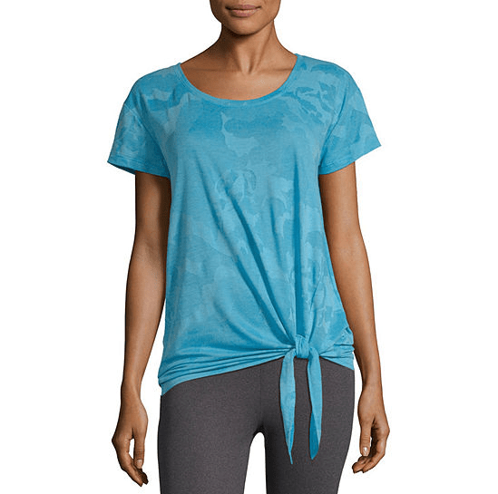 Xersion Studio Front Tie Tee, $7.99